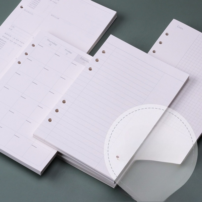 A5 Spiral Dotted Grid Notebook - Wkład do segregatora spiralnego A5, strony