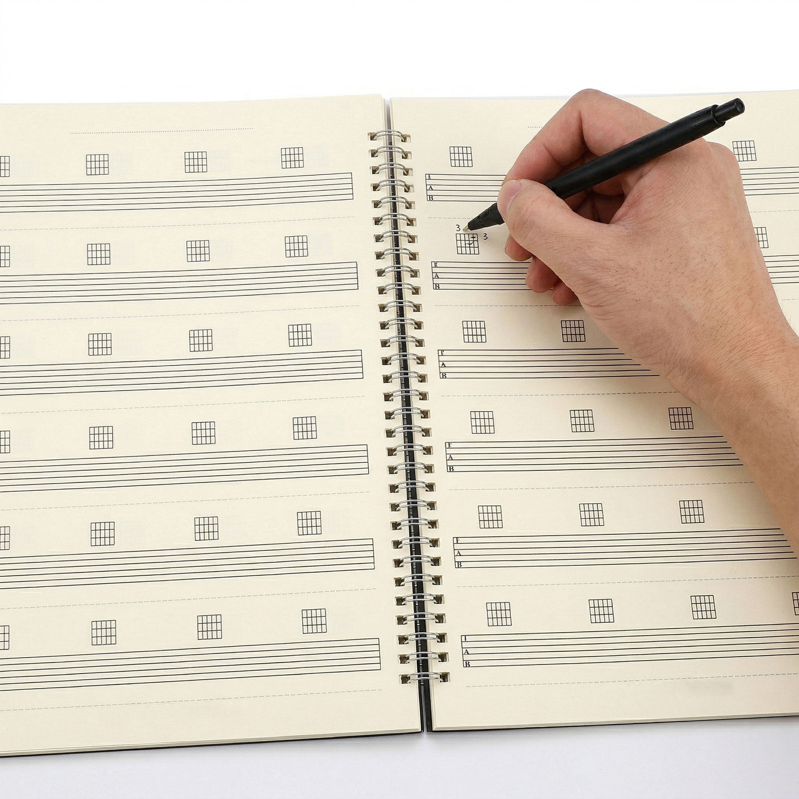 Blank Sheet Music Notebook - 2 sztuki: notatnik do gry na