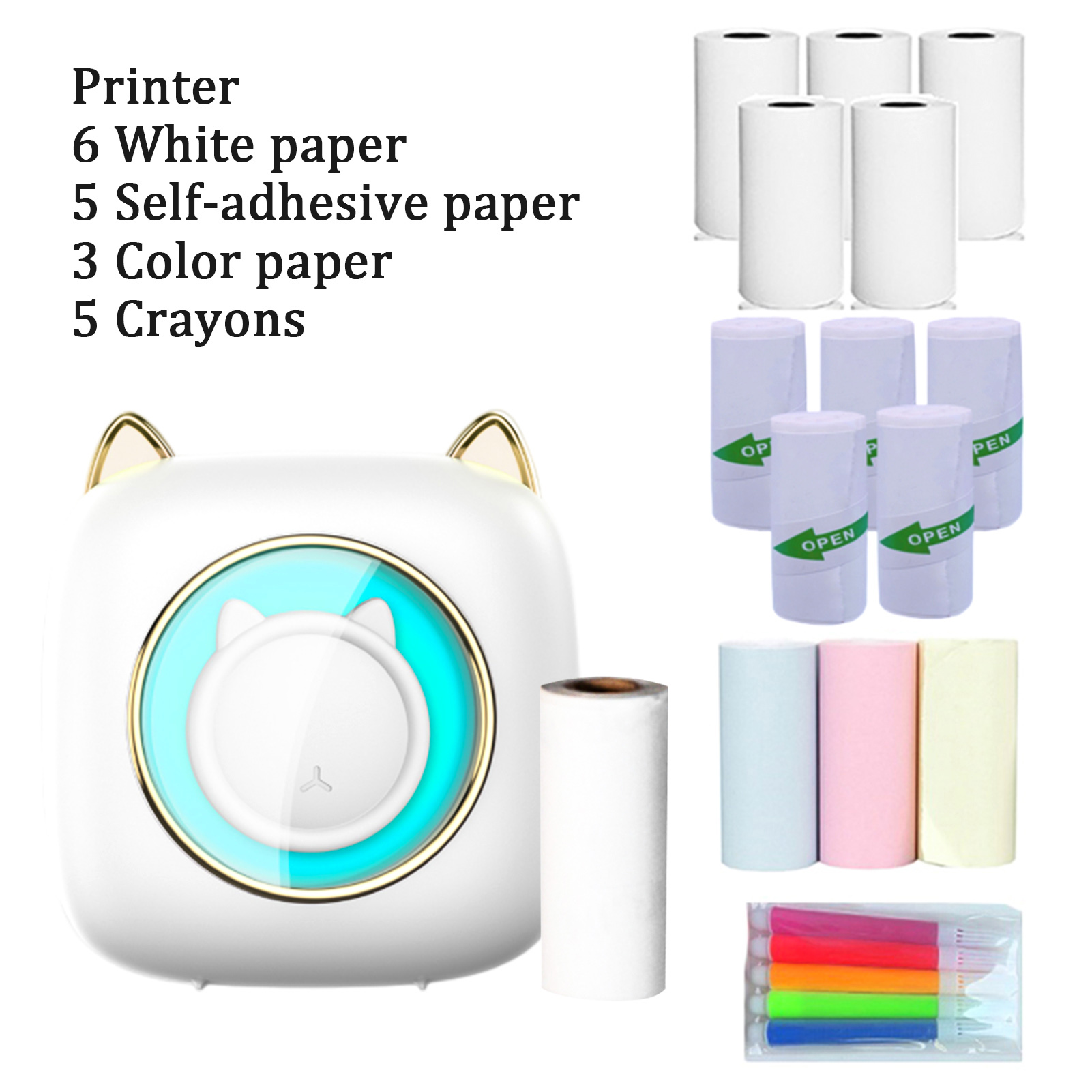 【Nowa】Przenośna drukarka termi – Mini Pocket Thermal Printer Paper Roll recenzja i cena