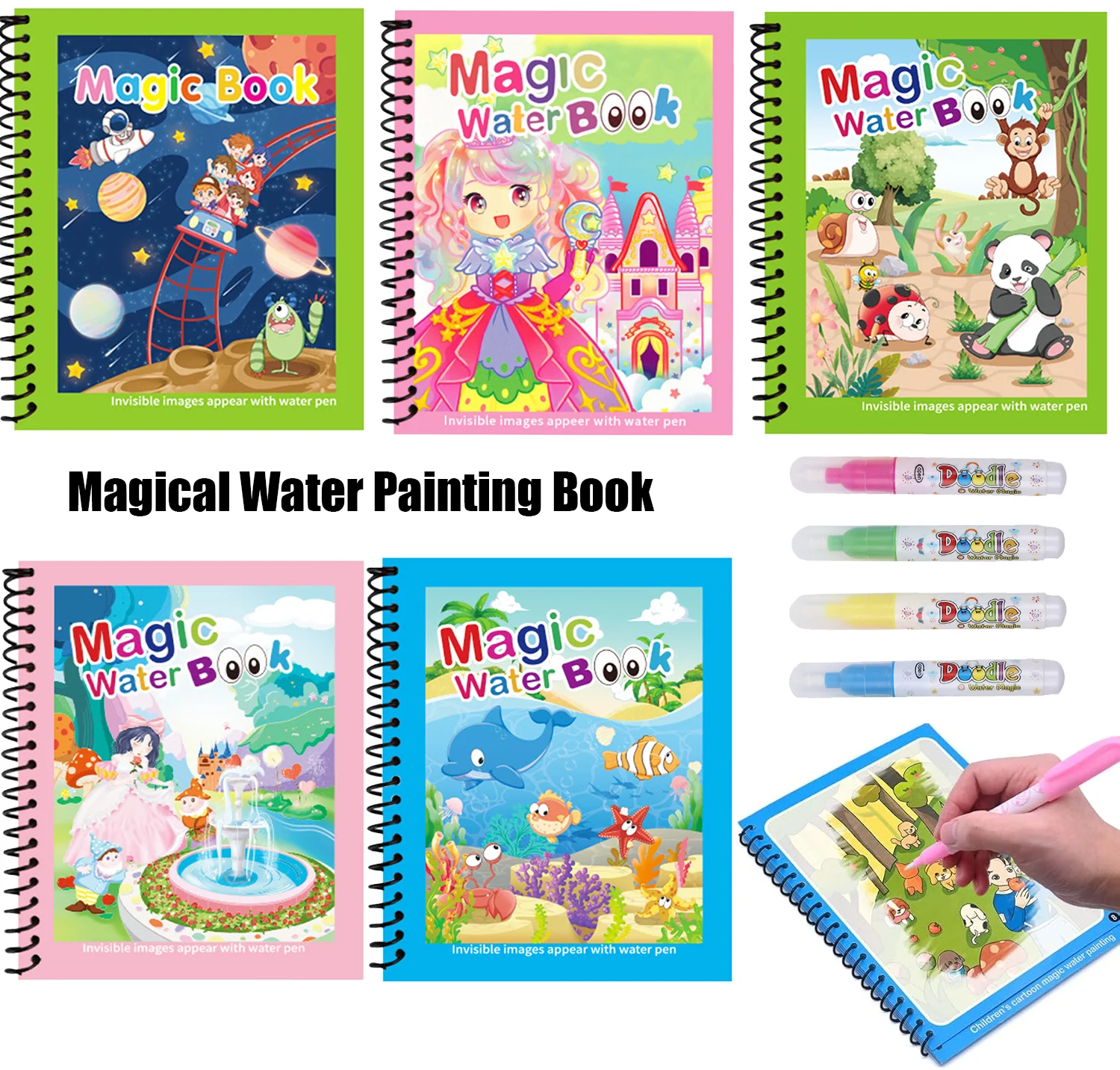 Wielorazowa książeczka do malo – Reusable Water Magic Coloring Book recenzja i cena