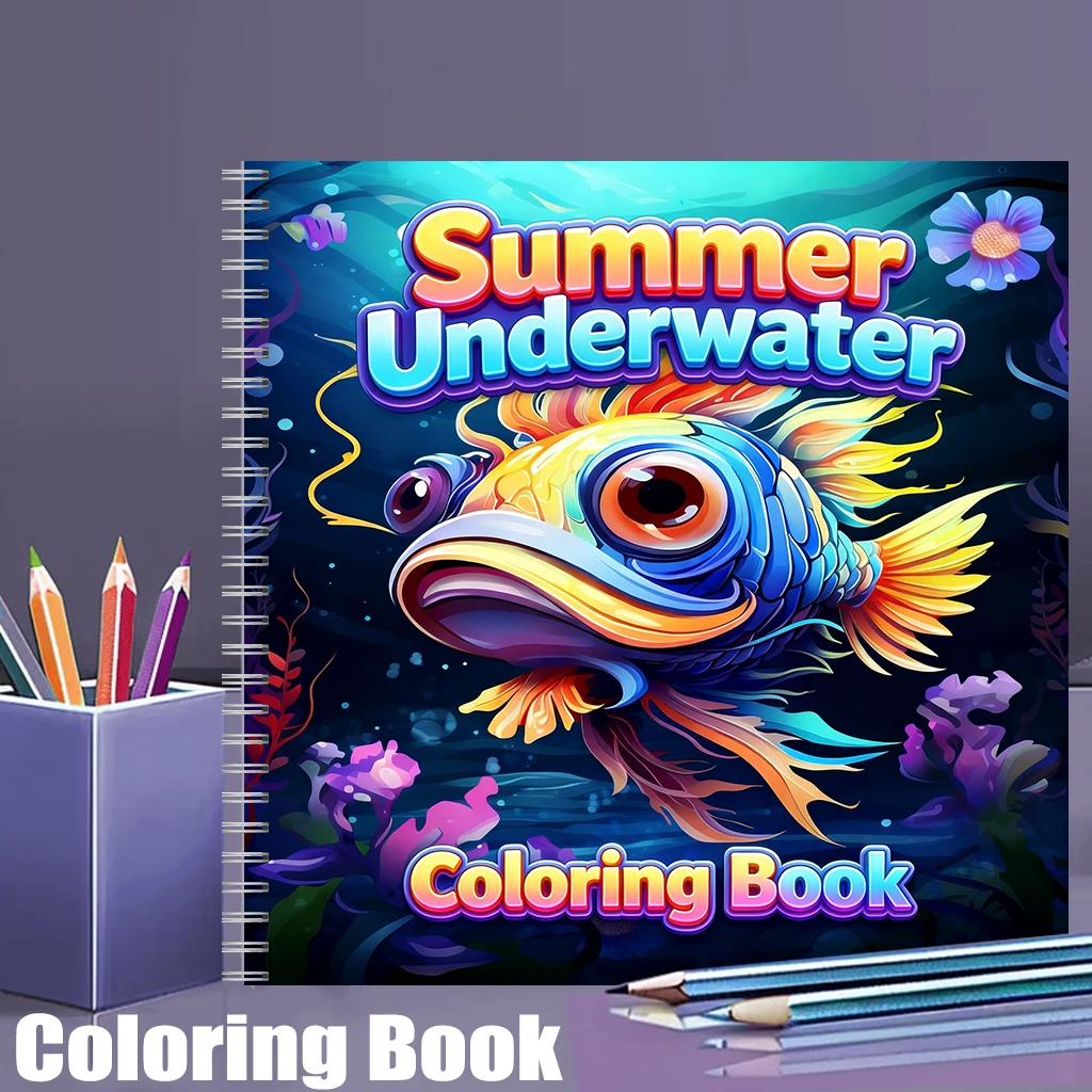 Letnia podwodna kolorowanka dl – Adult Coloring Book Stress Relief recenzja i cena