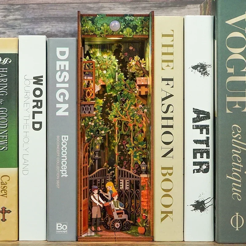 Zestaw DIY do samodzielnego wy – Diy Wooden Book Nook Kit Shelf Insert recenzja i cena
