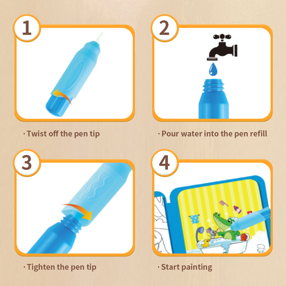 Magiczna książeczka do malowan – Reusable Water Magic Coloring Book recenzja i cena