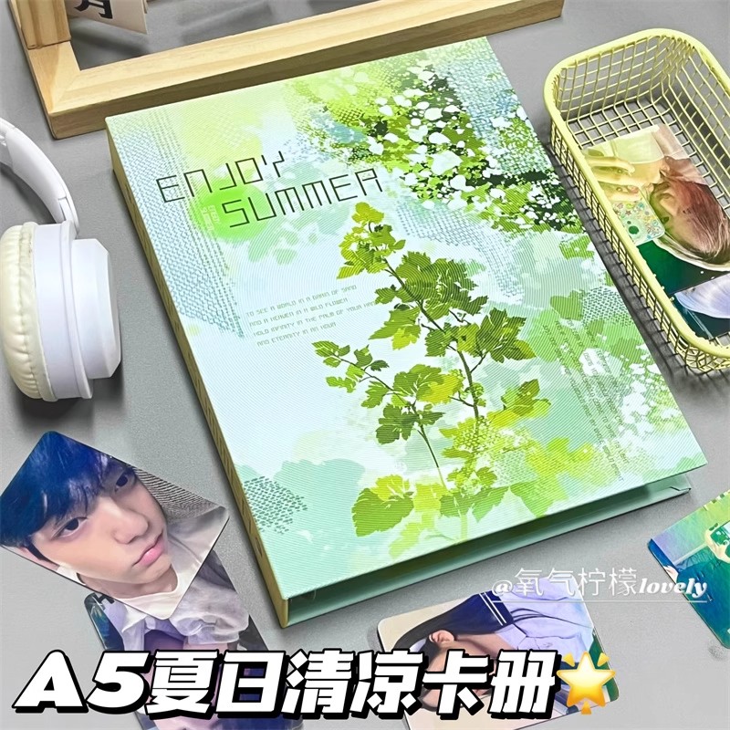 Letni Świeży Zielony Album na  – Kpop Photo Card Binder 3 Inch recenzja i cena